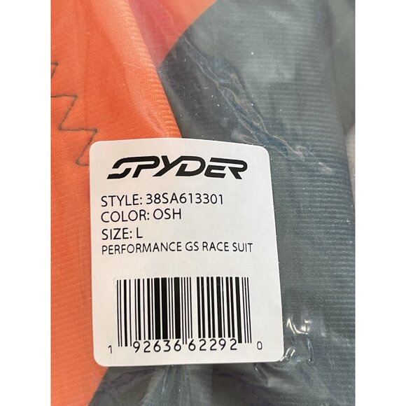 Spyder Ski Race Suit Mens Size Large L Orange Performance GS $700 - Picture 9 of 10